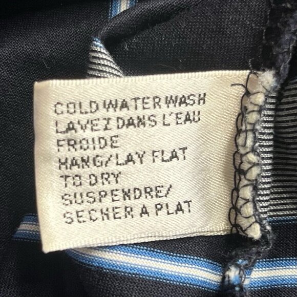 Ben Hogan Golf Polo Shirt Mens Large Blue Gray Striped - Picture 7 of 7